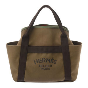 HERMES Sacked Panjage Gloom Khaki Brown